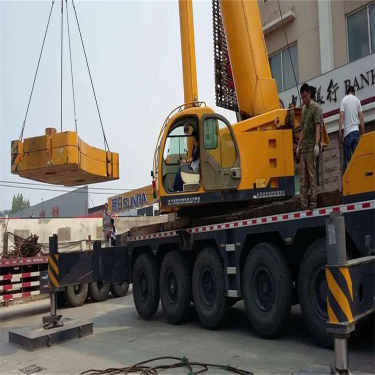 巢湖当地吊车出租|机器吊装|75吨|工厂搬迁服务